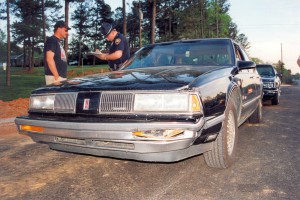 Billie's car at the crash scene (25-April-1996)