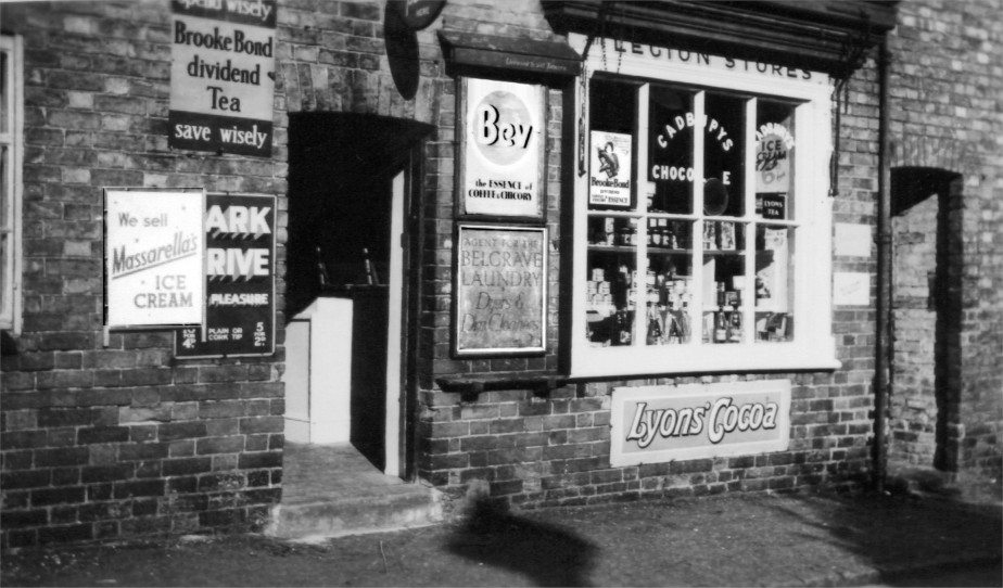 Manterfield's village shop, 13 Front Street, Birstall (c1954)